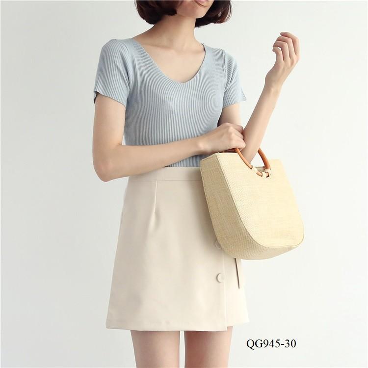 QG945 -CHÂN VÁY XINH PHỐI NÚT *40-90kg