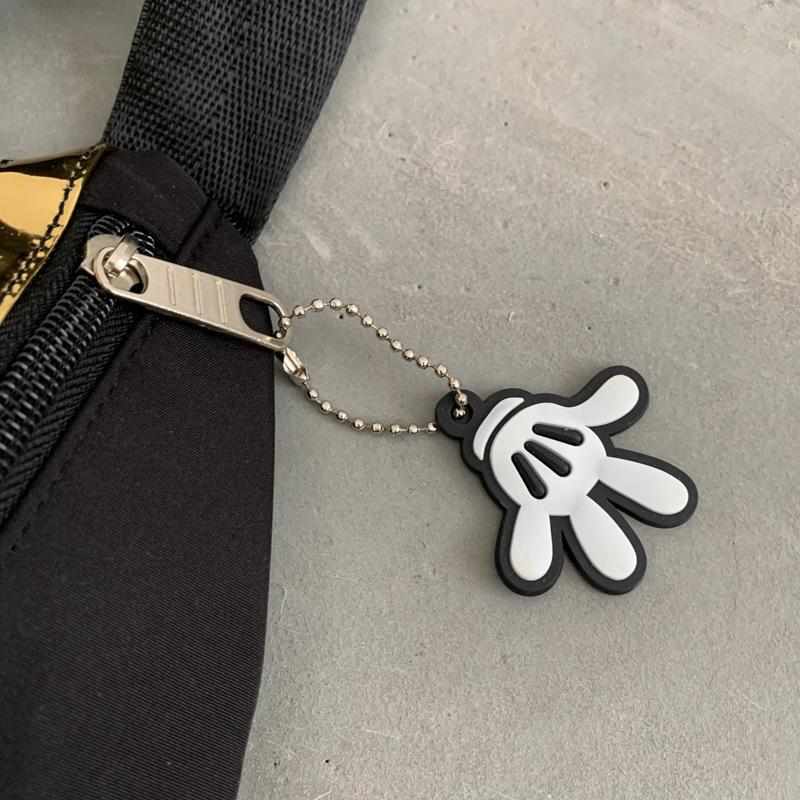 Hoạt Hình Disney Chuột Mickey Vịt Donald 2021 Mới Thắt Lưng Nữ Túi Nylon Dây Kéo Công Suất Lớn Túi Bảo Quản Nữ Túi