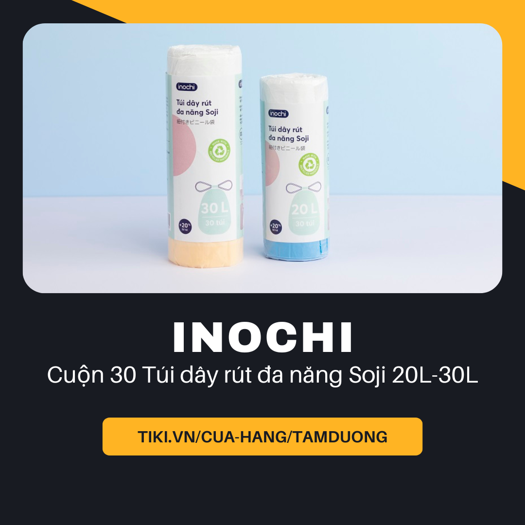 Cuộn 30 Túi dây rút đa năng Inochi soji 20L-30L