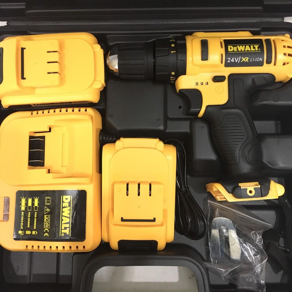 Máy khoan PIN Dewalt 24V 3 chức năng - Máy Khoan Có Búa, Máy Khoan Tường - Máy bắt vít 24V