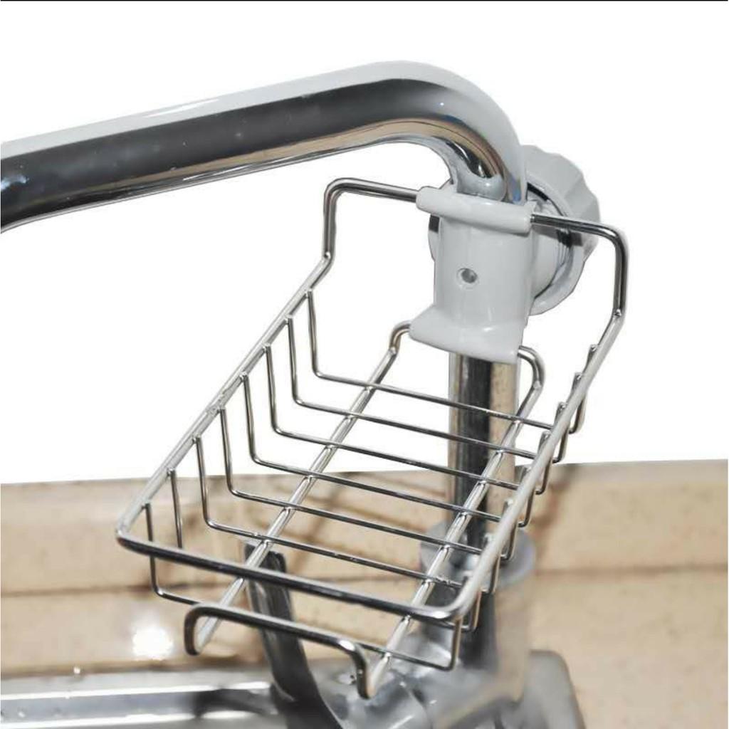 Giỏ treo inox vòi bồn rửa chén tiện dụng