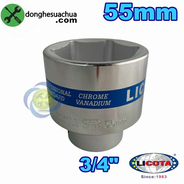 Tuýp trắng ngắn 55mm loại 3/4 Licota N6055B