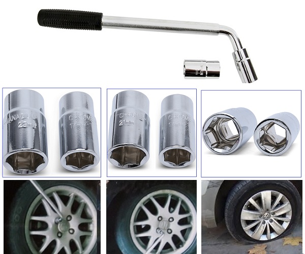 Bộ tay công vặn ốc tháo lốp ô tô xe máy