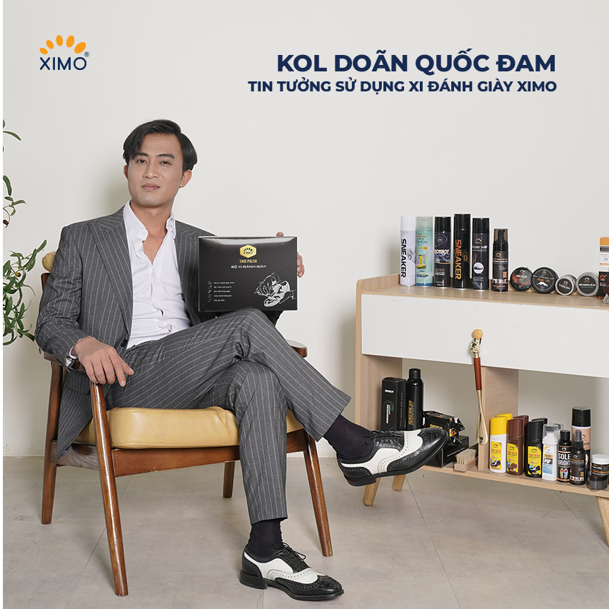 Xi đánh giày dạng sáp phục hồi và đánh bóng giày, đồ da SHOE POLISH 50ml