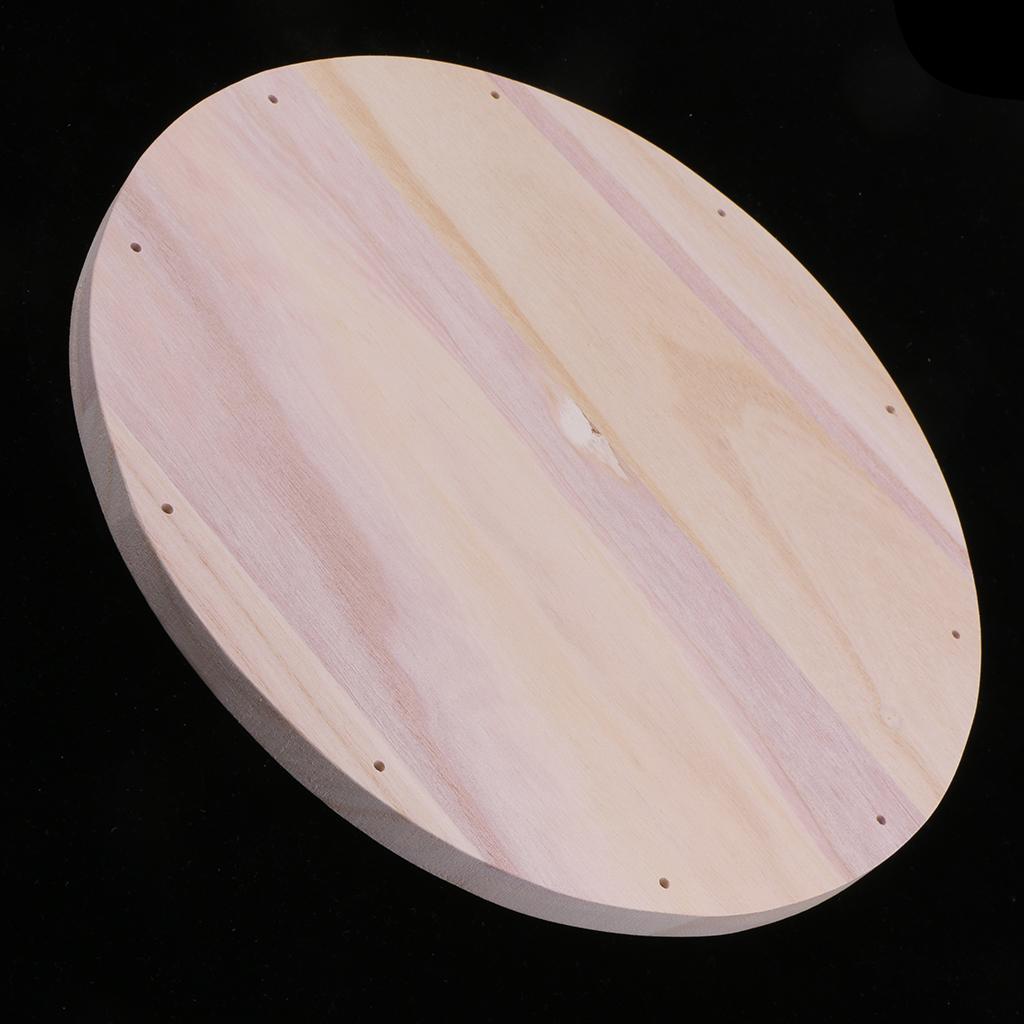 12" Wood Circle Cutouts Unfinished Blank Round Wood Cutouts Plaque DIY Craft