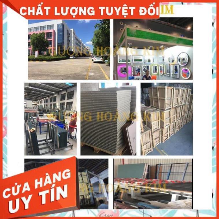 Gương led cảm ứng phòng tắm chữ nhật trang điểm treo tương không viền đèn led thông minh  kích thước 40x60 cm - mirror