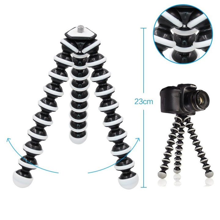 Chân xoắn bạch tuộc gắn máy ảnh Flexible tripod cao tối đa 23cm