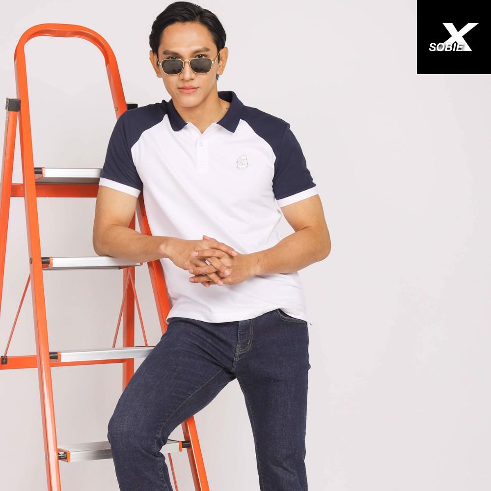 Áo Polo Nam Navy Wave cổ bẻ vải Cotton bền màu, chuẩn form, sang trọng, lịch lãm - SOBIE