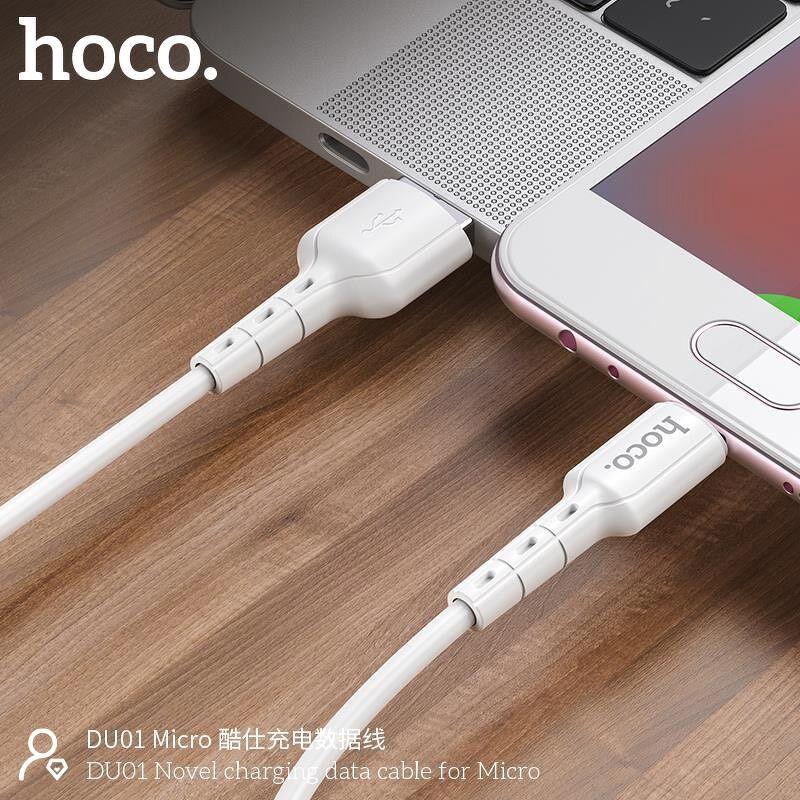 Cáp Sạc Nhanh Micro-USB Hoco DU01 Cho Android, Samsung, Xiaomi, Sony, Oppo,... - Hàng Chính Hãng