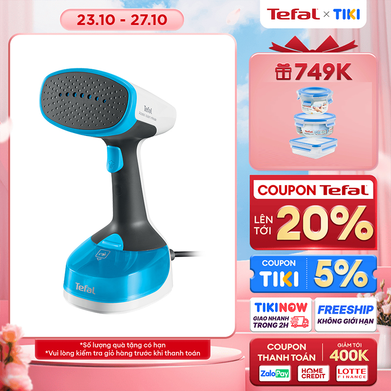 Bàn ủi hơi nước cầm tay tiện lợi Tefal DT7000E0 -1100W- Hàng chính hãng