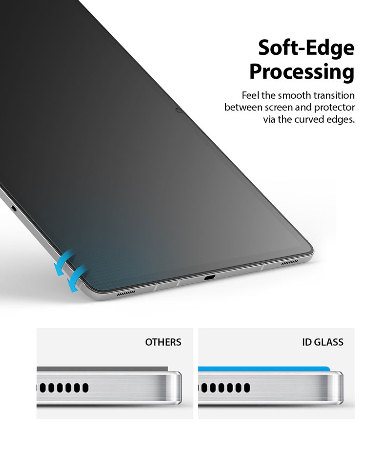 Dán cường lực màn hình dành cho Samsung Galaxy Tab S9/S9 FE/S8/S7 Ringke Tempered Glass - Hàng Chính Hãng