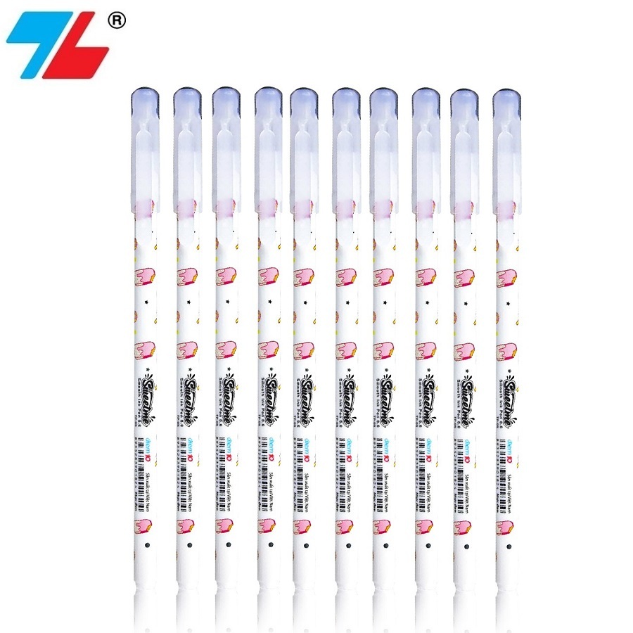 [Hàng chính hãng] Set 10 bút bi nến Điểm 10 Thiên Long Sweetme TP-08 / Bút TP08 nét bút 0.6mm