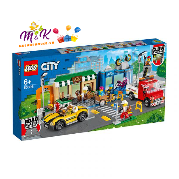 Đồ Chơi Lắp Ráp LEGO Khu Phố Mua Sắm 60306 Cho Bé Trên 6 Tuổi