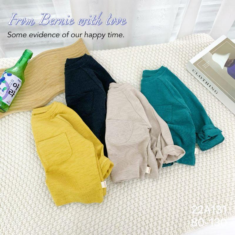 Áo phông dài tay cho bé , cotton xước mềm mại
