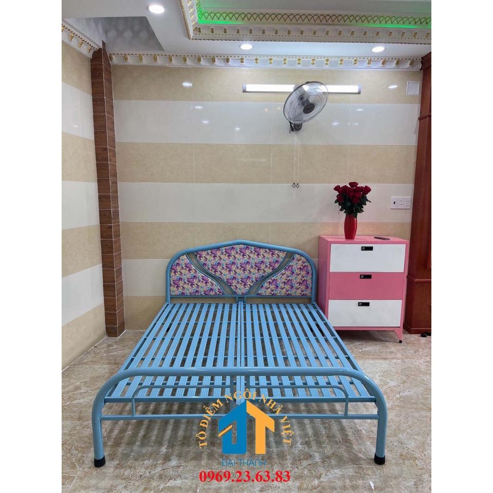 Giường sắt giá rẻ nhiều kích thước (0,8cm x 2m , 1mx2m , 1m2x2m , 1m4x2m , 1m6x2m , 1m8x2m ) - ĐẠI THÀNH