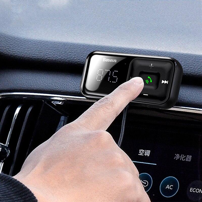 Bộ tẩu sạc Baseus T Typed S-16 Wireless MP3 Car Charge đa năng trên xe hơi - hàng chính hãng
