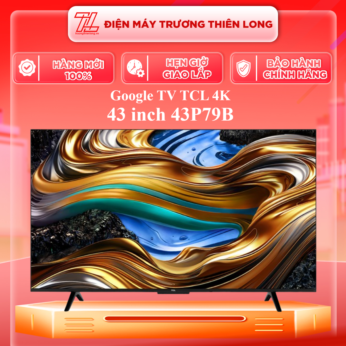 43P79B - Google TV TCL 4K 43 inch 43P79B - Hàng Chính Hãng - Chỉ Giao Hồ Chí Minh