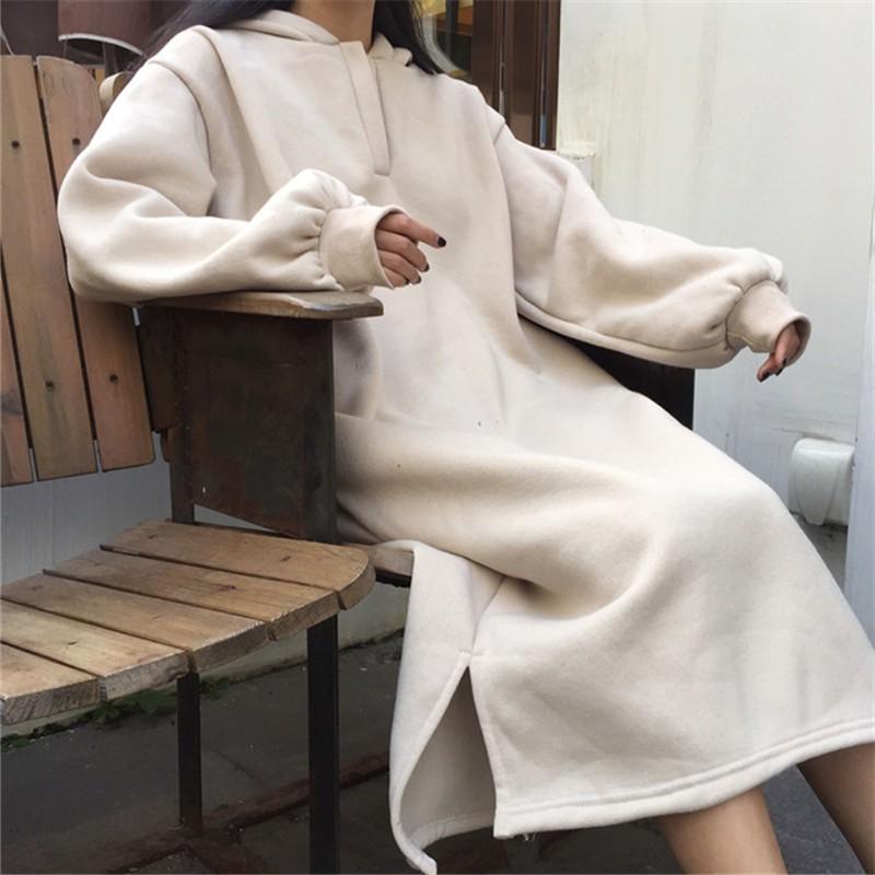 Hoodie dài phong cách Hàn quốc
