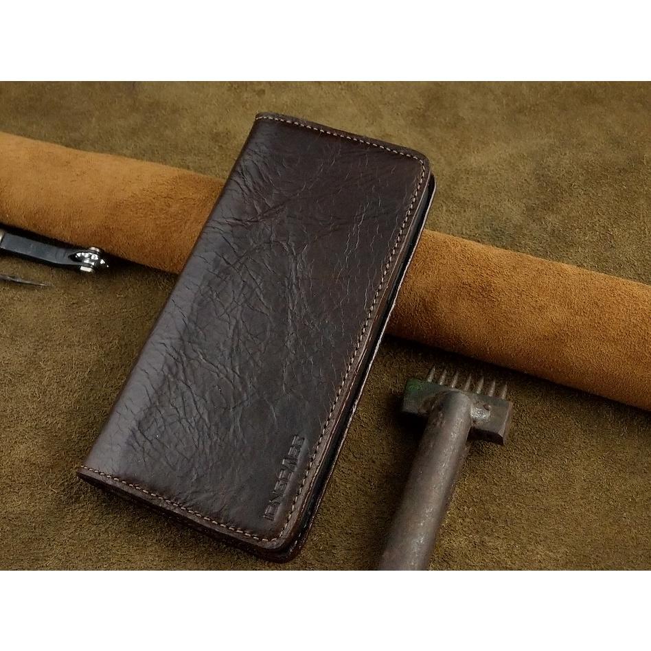 Bao Da cho Iphone 13 Pro Max Handmade Cổ Điển Da Bò Thật