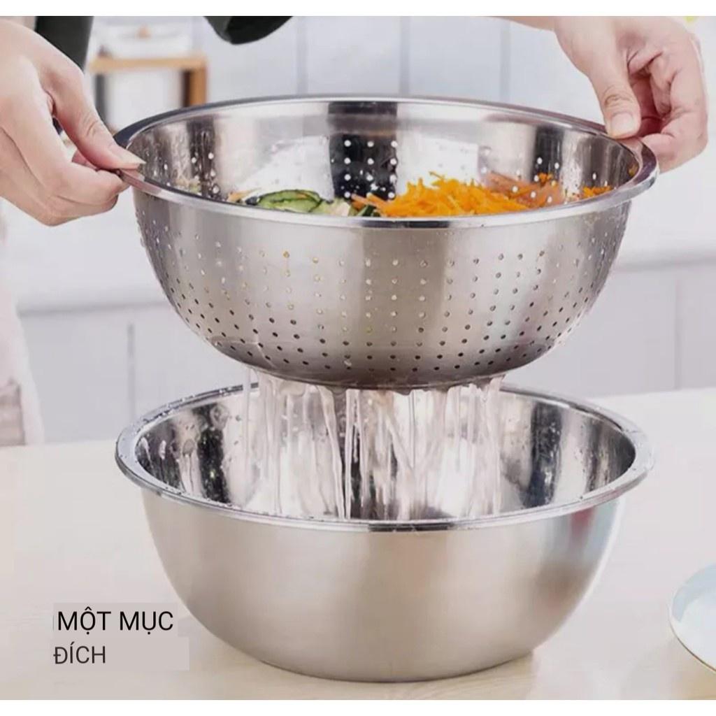 Bộ 3 món inox bào rau củ hoa quả - Vỉ bào rau củ - HÔP ĐỎ