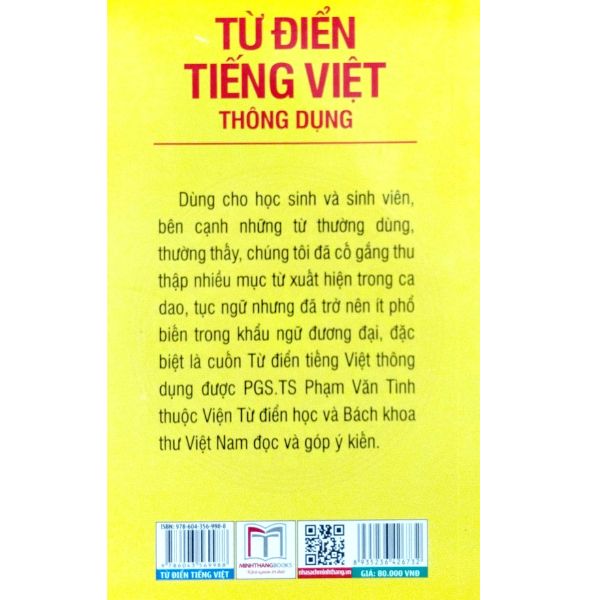 Từ Điển Tiếng Việt Thông Dụng (Bìa Mềm)-Tái Bản Khổ To