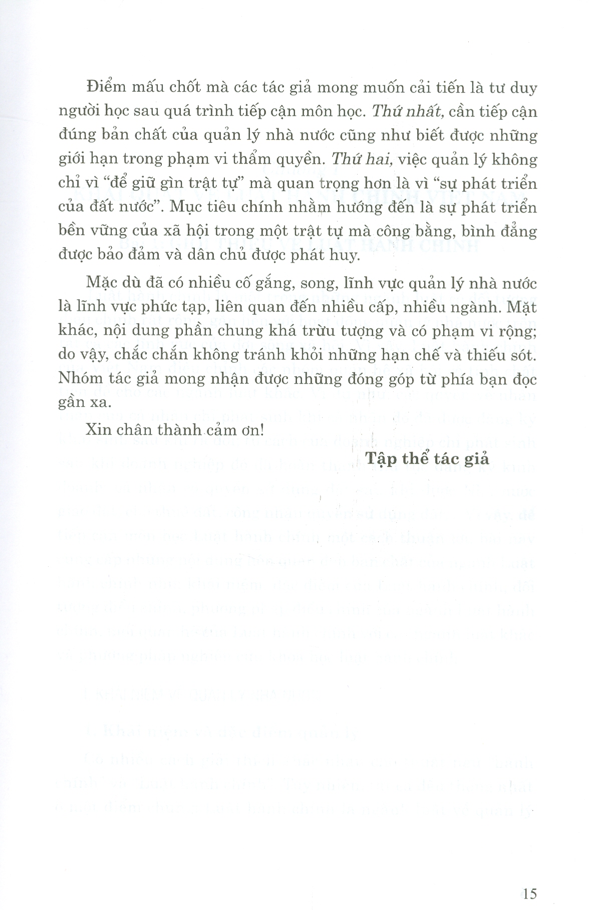 Giáo Trình Luật Hành Chính Việt Nam (Phần 1) - Những Vấn Đề Chung Của Luật Hành Chính (Xuất bản lần thứ hai)