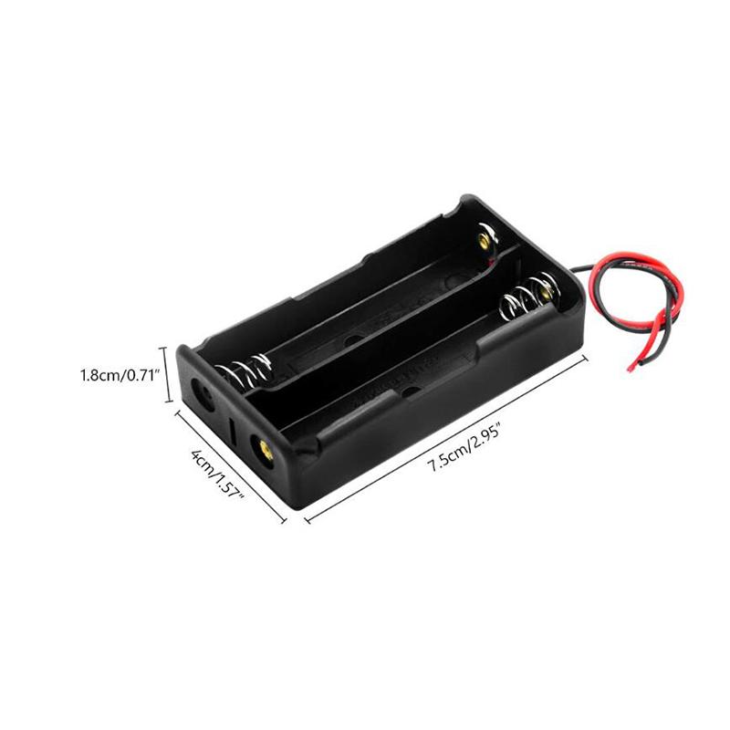 Bán chạy 18650 Hộp đựng ngân hàng điện 1X 2X 3X 4X 18650 Hộp đựng hộp đựng pin Hộp đựng 1 2 3 4 Khe cắm Hộp đựng pin có dây dẫn Màu sắc: 4X18650