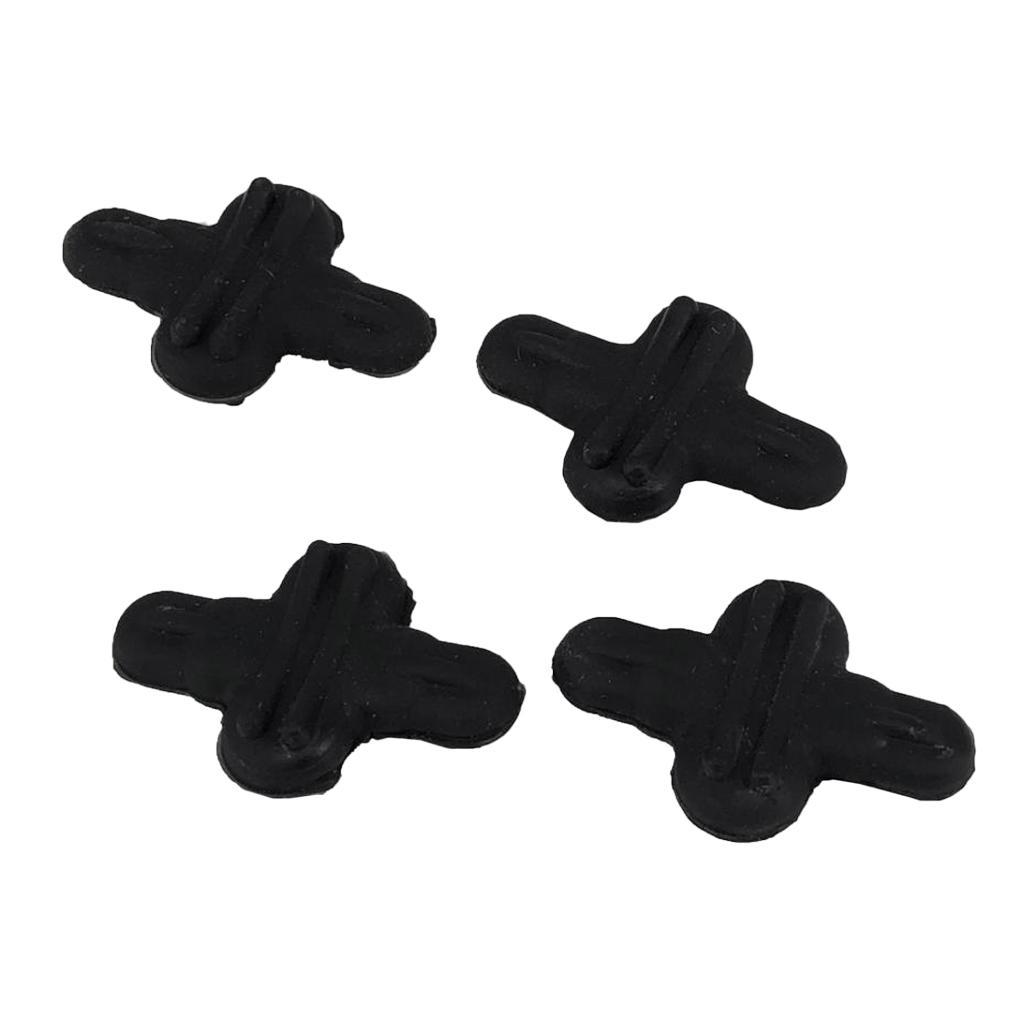 4ps Bow String Leech Silencer Rubber Shock Absorber Reduce Noise Vibration Damper