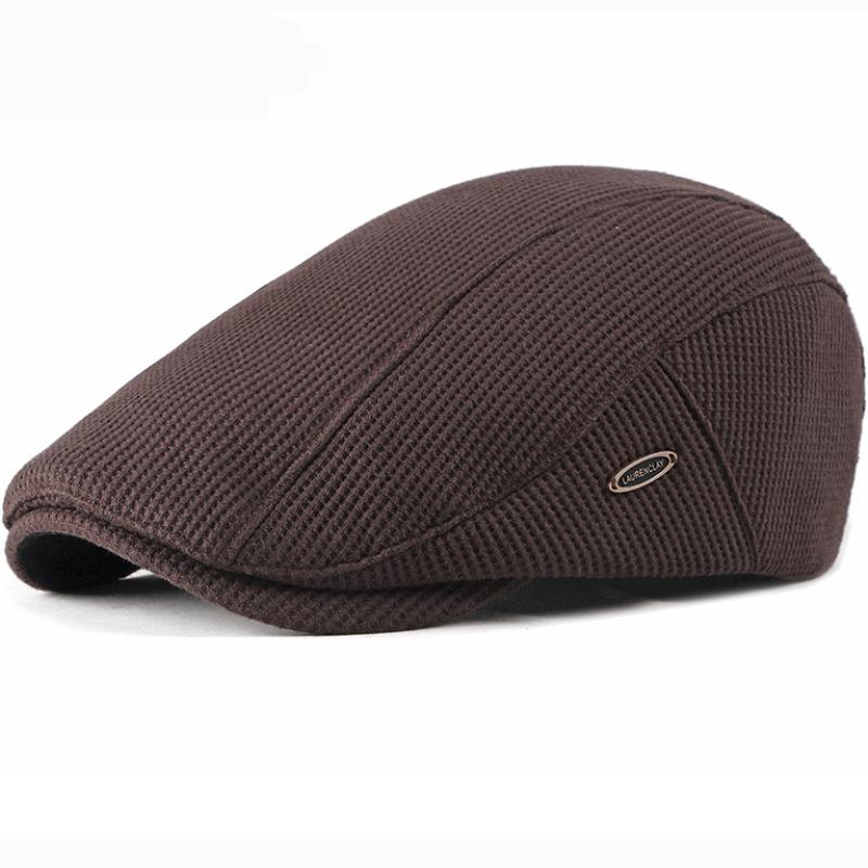 HT2646 Mũ Nồi Nắp Mới Thu Đông Nón Mũ Lưỡi Trai Nam Nữ Có Thể Điều Chỉnh Ivy Newsboy Phẳng Nắp Nguyên Khối Chất Lượng Cao Dệt Kim nón Lưỡi Trai Mũ Nồi