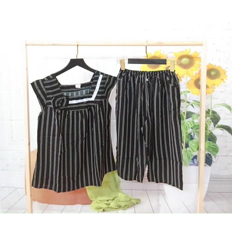 Đồ bộ mặc nhà cổ vuông tôn53-60kg