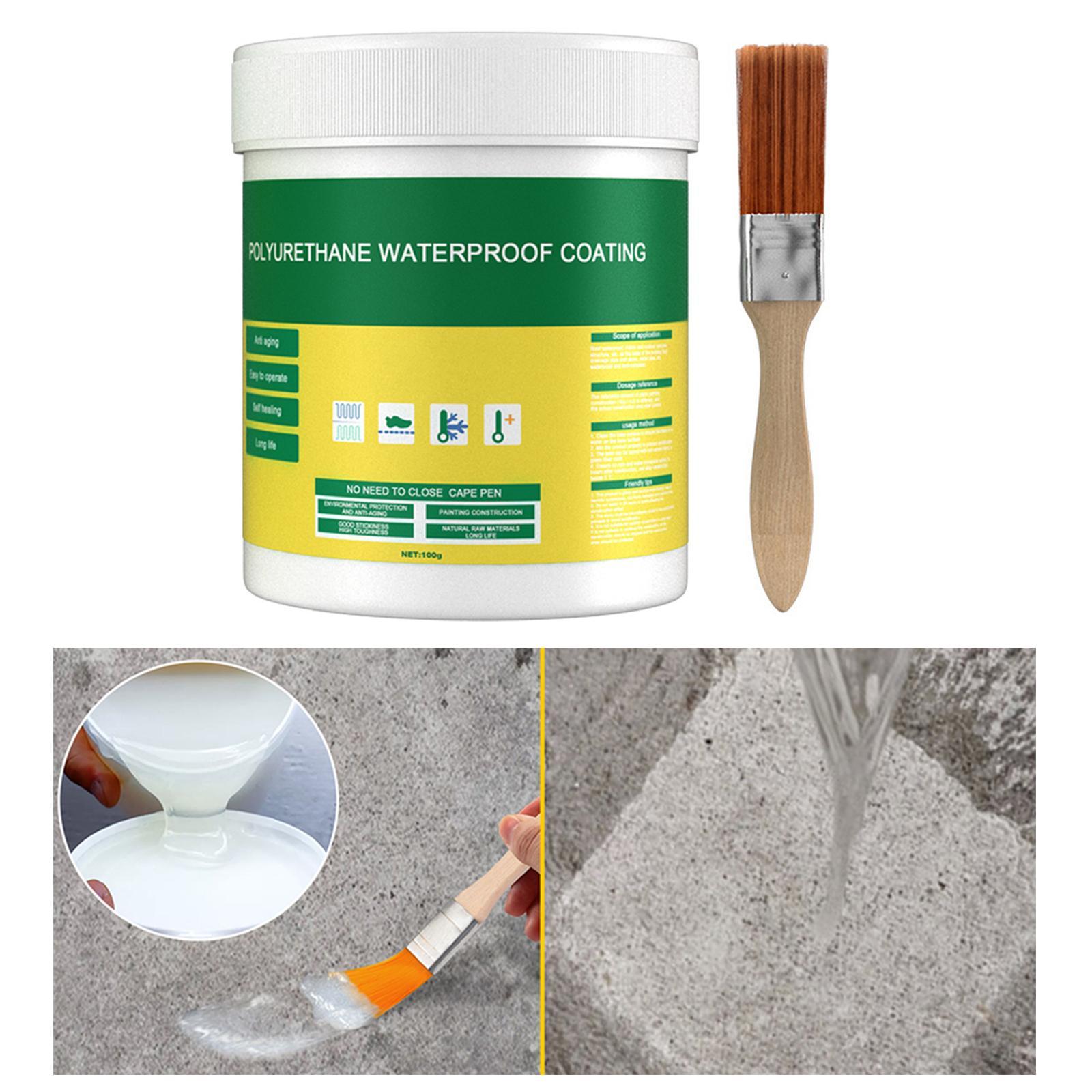 2x 100G Waterproof Sealant Sealer Glue Brush Toilet Coating Repair Leakproof