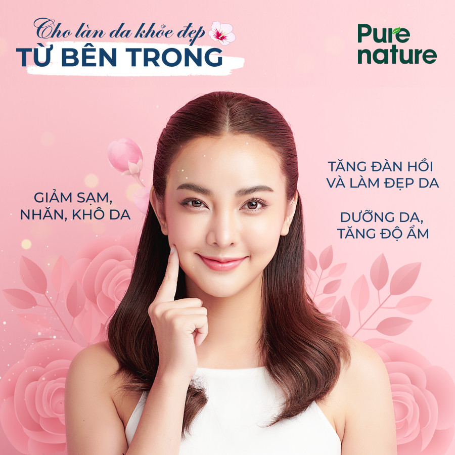 Collagen HeiHwa Dạng nước 1500mg Collagen Tripeptide, hấp thu nhanh giúp đẹp - Hộp 10 chai 30ML