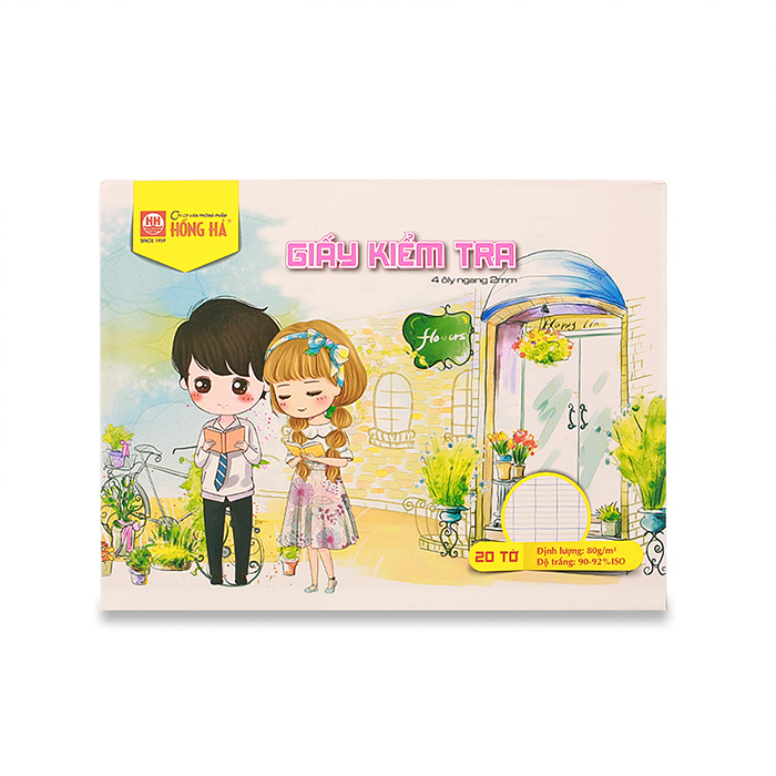 Giấy kiểm tra cấp 2,3 ly ngang Chibi Hồng Hà - 4937