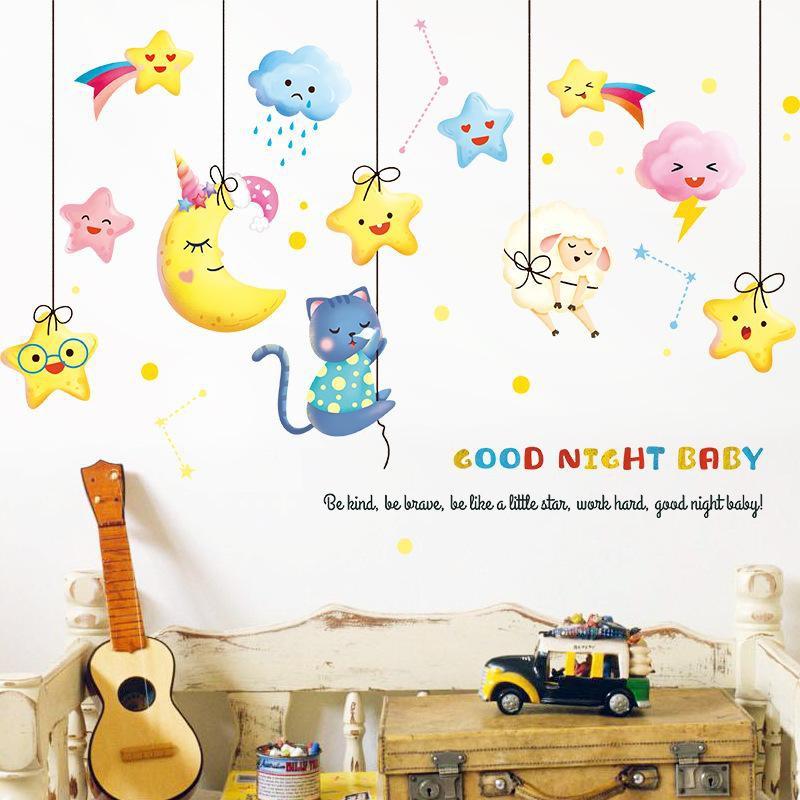 Decal dán tường Chúc bé ngủ ngon 01