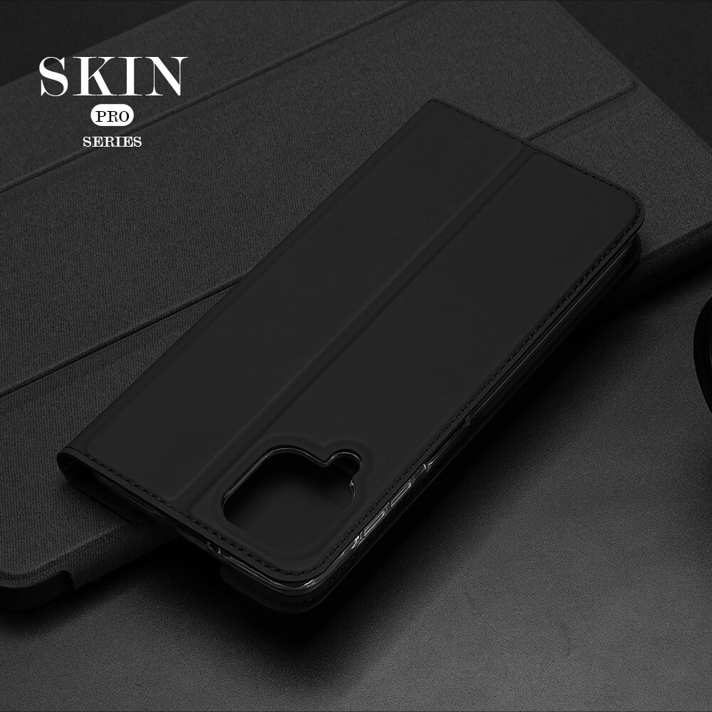 Bao da dành cho Samsung Galaxy A22 4G hiệu Dux Ducis Skin - Hàng nhập khẩu