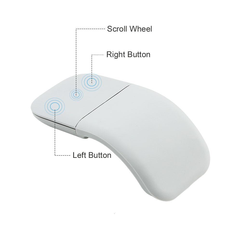 Chuột Không Dây Bluetooth Siêu Mỏng 1600dpi Cho Máy Tính