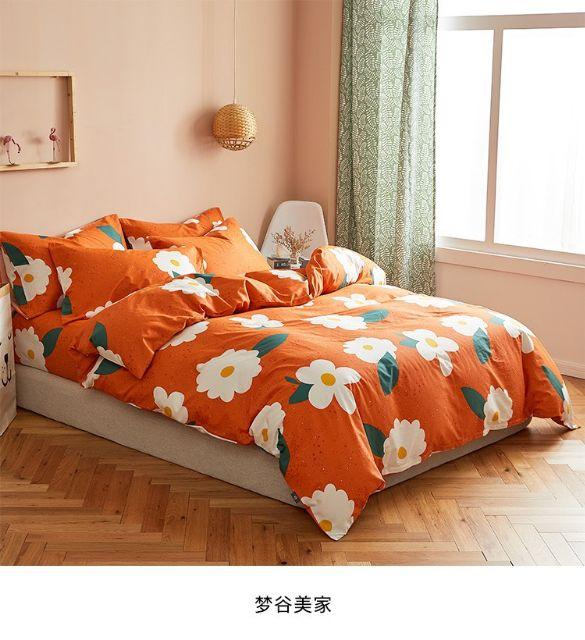 Bộ cotton poly Hoa Cam