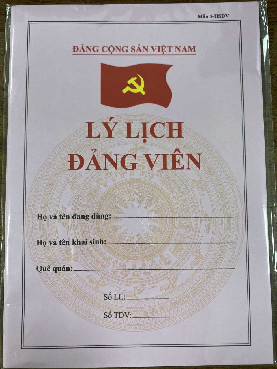 Lý lịch Đảng viên (bìa màu)