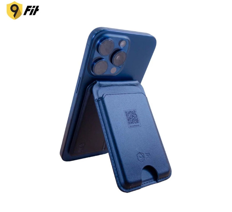 [ Hàng Chính Hãng ] Ví 9Fit EBiz Mag Wallet Stand - Ví da hít từ tính Magnetic kiêm chân đế xoay 360 độ tích hợp NFC