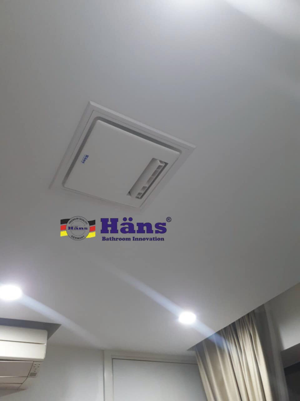 Quạt mát âm trần điều khiển từ xa H10R- Hans - Hàng chính hãng