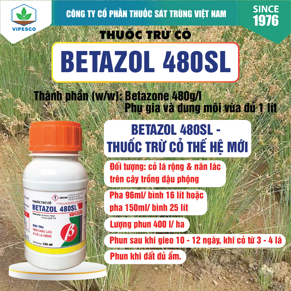 THUỐC TRỪ CỎ - BETAZOL 480SL - 240CC