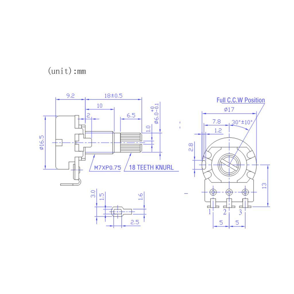 Guitar Potentiometer Guitar  ​​Control Guitar Volume Control