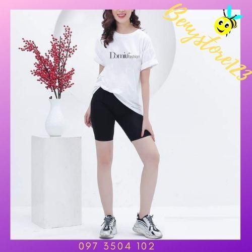 Quần Legging Lửng Cạp Chun  Quần Ngố Nữ Vải Cao Cấp Thun Ngố Nữ Co Giãn Tốt Dáng Ôm