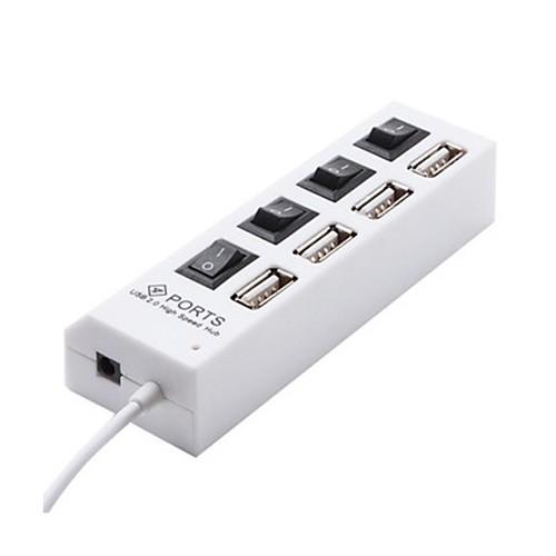 Hub USB 4 cổng hình ổ điện có công tắc