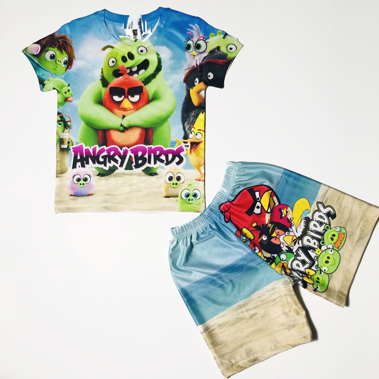 Đồ bộ 3D cho bé trai hình Angry Bird