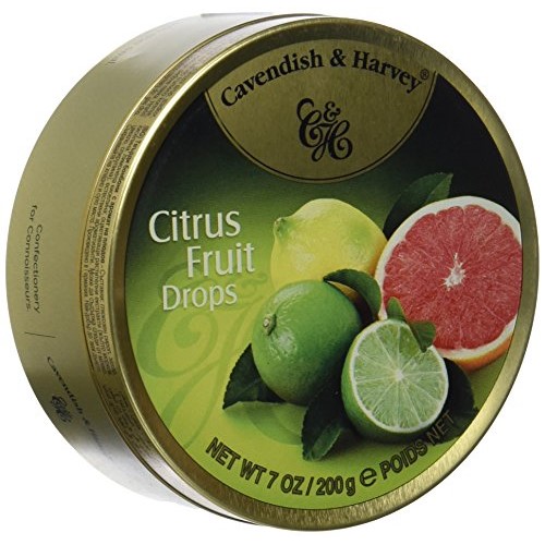Kẹo trái cây Cavendish & Harvey vị Citrus Fruit Drops hộp 200gr