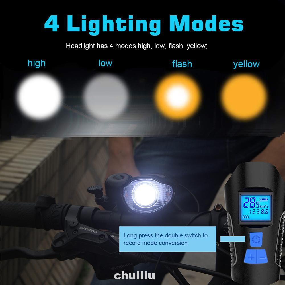Đèn Pha Led Cho Xe Đạp Có Cổng Sạc Usb