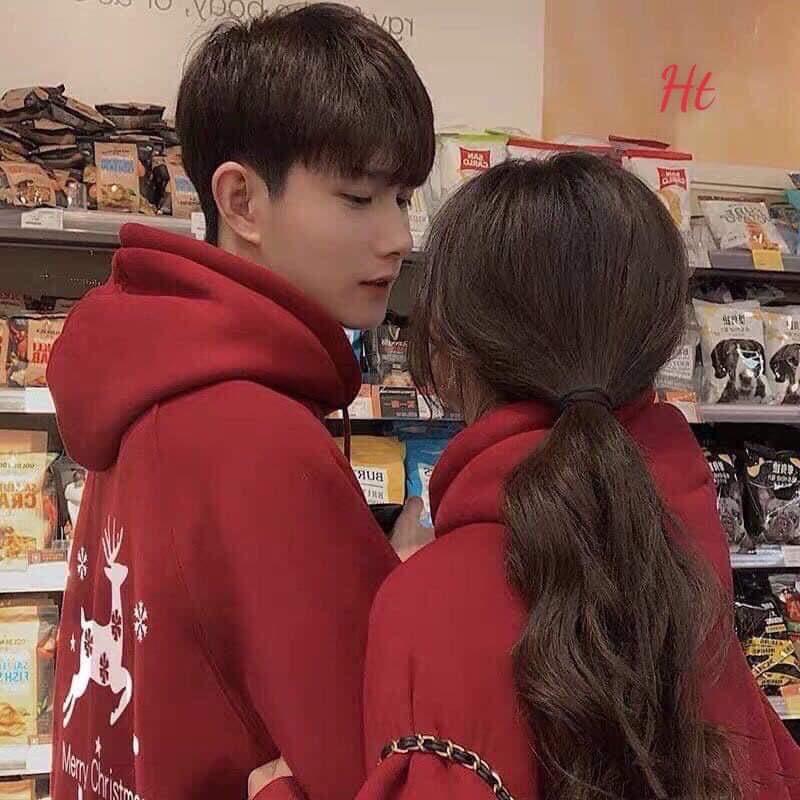 Áo hoodie Cotton Mery sừng đỏ H2A