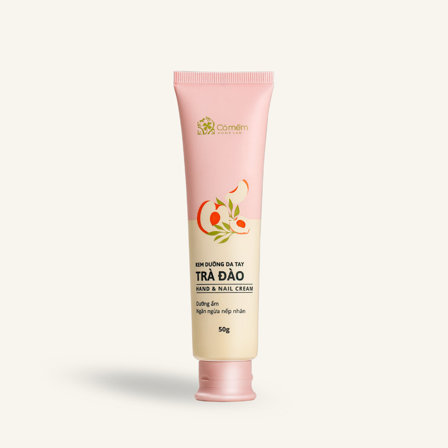 Kem Dưỡng Da Tay Và Móng Trà Đào Dưỡng Ẩm Mềm Mịn Hand Cream Cỏ Mềm 50g