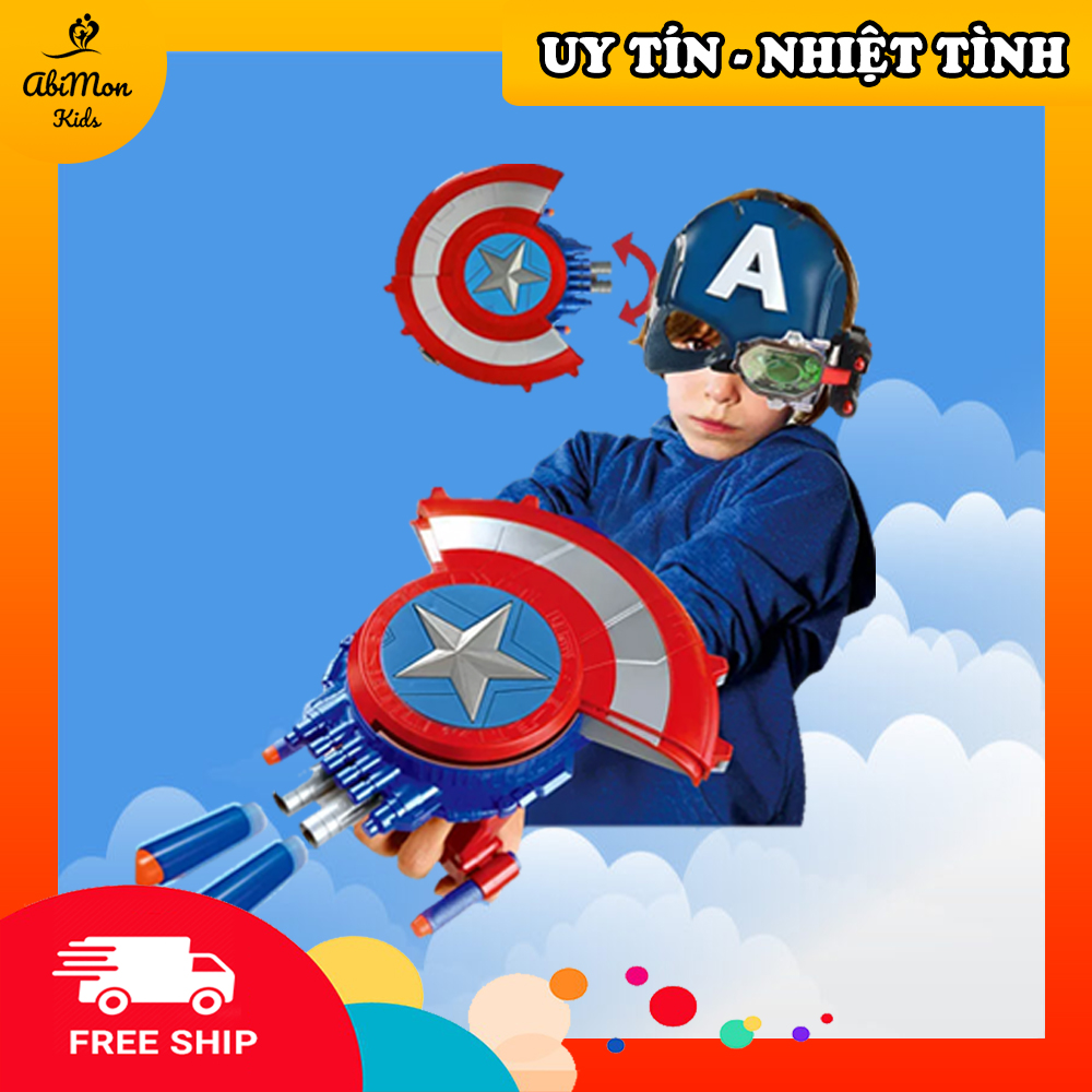 Đồ Chơi Khiên Đội Trưởng Mỹ Cho Bé  || Đồ chơi Gỗ - Giáo dục - An toàn - Thông minh